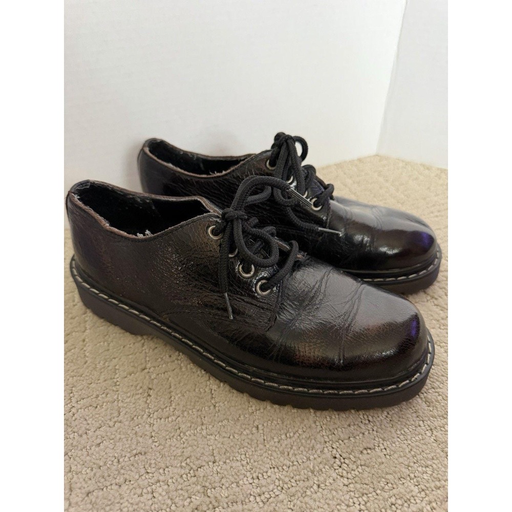 Candies Vtg 90s Y2K Leather Oxford Shoes Brown Chunky Womens Sz 8 NEW - READ